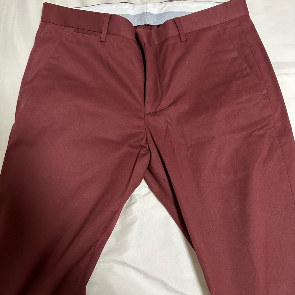 Burgundy Men Express Pants